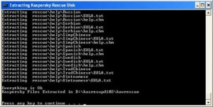 Extracting Kaspersky Rescue Disk