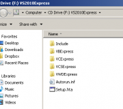 Visual Studio 2010 mounted as Virtual CD Drive with httpdisk