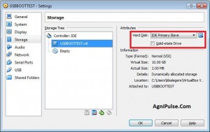 Storage Controller IDE VirtualBox